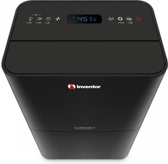 Inventor Comfort Dehumidifier with Compressor Ionizer and Wi-Fi 20lt Black