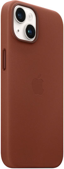 Apple Leather Case with MagSafe Back Cover Δερμάτινο Umber (iPhone 14)