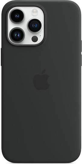 Apple Silicone Case with MagSafe Back Cover Σιλικόνης Midnight (iPhone 14 Pro Max)