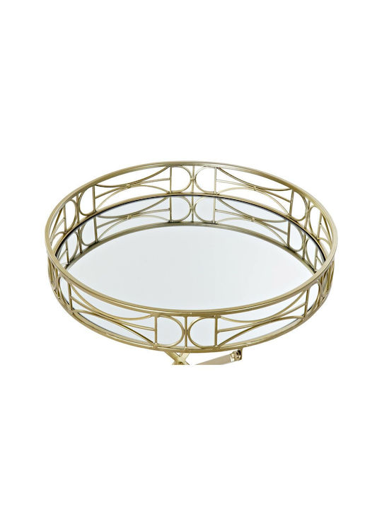 Round Metal Side Table Gold L48.5xW48.5xH58.5cm