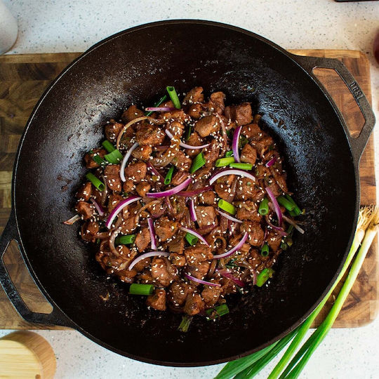Lodge Wok made of Cast Iron 35.5cm
