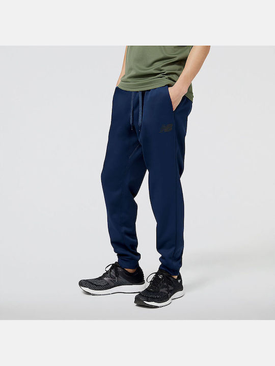Jogginghose Glänzend mit Gummizug Marineblau