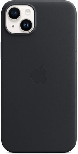 Apple Leather Case with MagSafe Back Cover Δερμάτινο Midnight (iPhone 14 Plus)