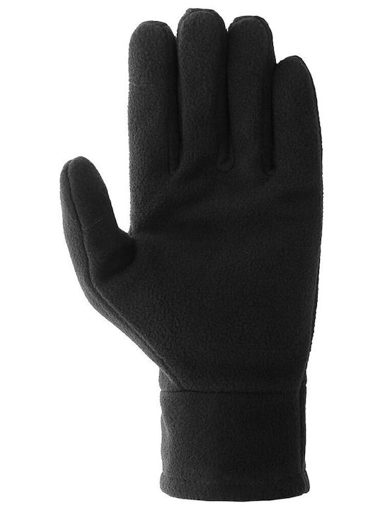 4F Μαύρα Fleece Γάντια Αφής