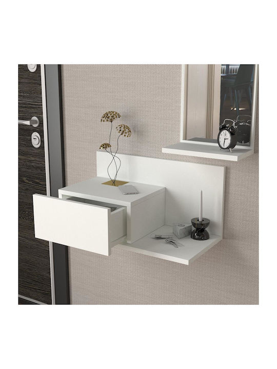 Rodos Entry Furniture with Mirror 60x30x100cm
