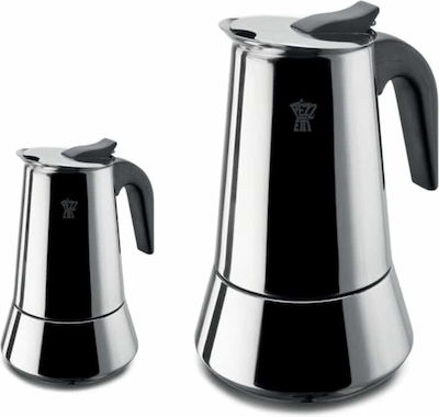 Pezzetti Steelexpress Stovetop Espresso Pot 6Cups Unelte pentru măcelari Argint