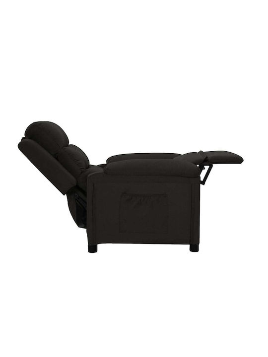 Fotoliu Relax cu Puf Negru 74x92x101.5cm
