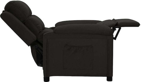 Fotoliu Relax cu Puf Negru 74x92x101.5cm