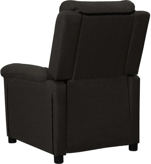 Fotoliu Relax cu Puf Negru 74x92x101.5cm