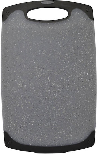 Ankor Rectangular Plastic Chopping Board Grey-Black 24.5x40cm