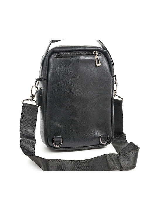 Verde Men's Bag Shoulder / Crossbody Black