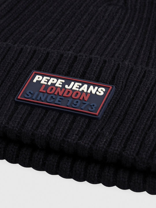 HAYES Beanie Beanie with Rib Knit in Black color