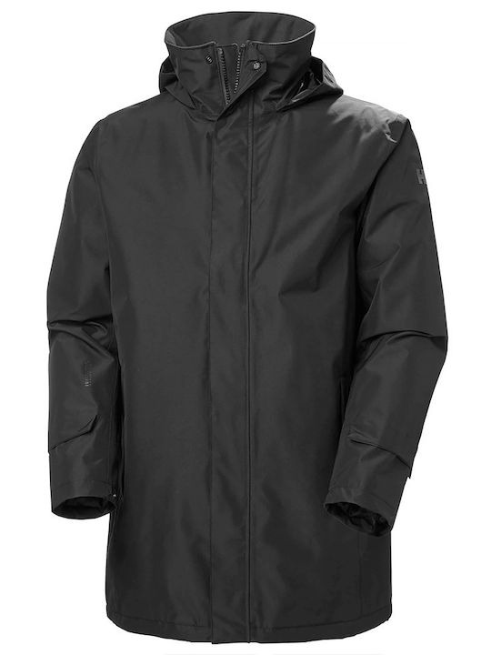 Helly Hansen Herren Winter Jacke Parka Wasserdicht Schwarz