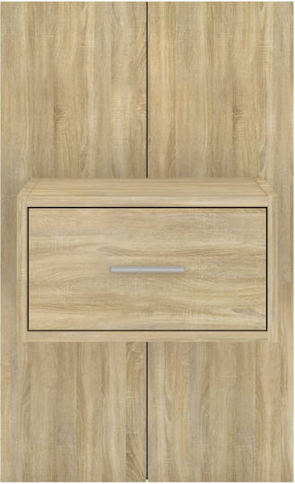 Κομοδίνα Ξύλινα Sonoma 2τμχ 48.5x32.5x80cm