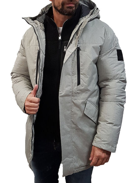Winter Jacke Parka Asphalt Melange Gray