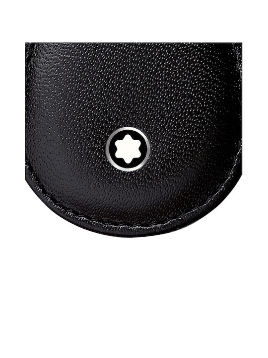 MontBlanc Black Leather Keychain