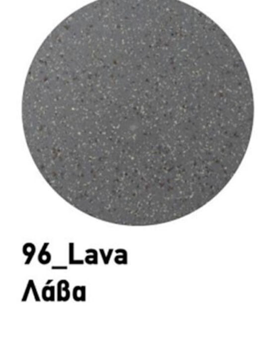 Viomes Mosaic Lava Πλαστικό Καλαθάκι Μπάνιου 7lt Γκρι