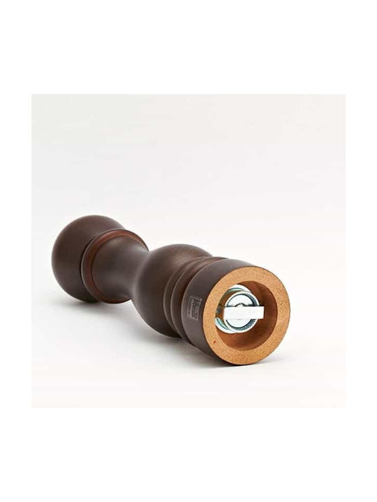 Bisetti Roma Manual Wooden Salt Mill 25cm Brown