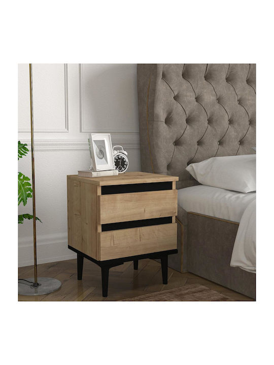 Abbot Wooden Bedside Table 40x35x50.6cm