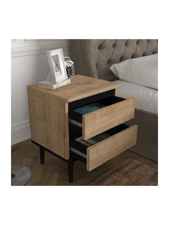 Abbot Wooden Bedside Table 40x35x50.6cm