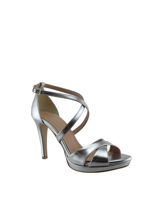 Stefania Damen Sandalen Silver