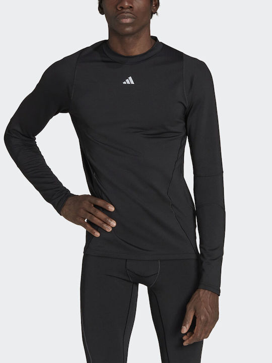 Adidas Ανδρική Μπλούζα Μακρυμάνικη Μαύρη