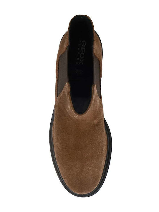 Damiana Suede Γυναικεία Chelsea Μποτάκια Καφέ