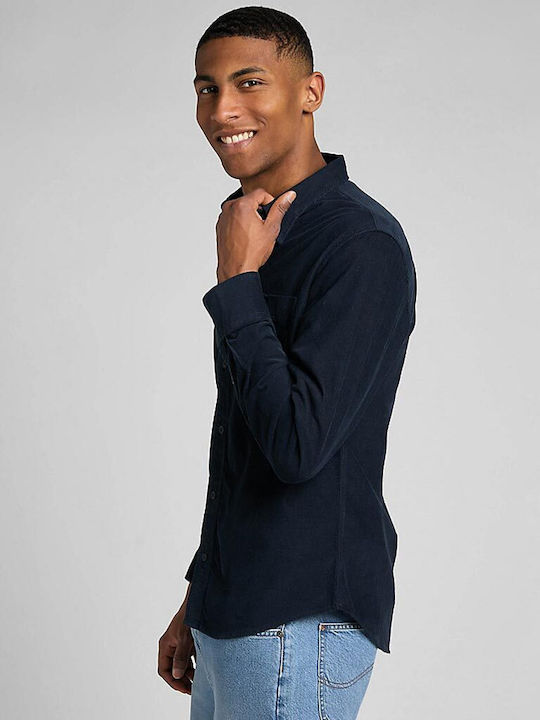 Lee Men's Shirt Long Sleeve Navy Blue