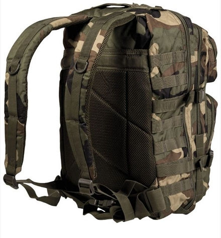 Mil-Tec Military Backpack Backpack made of Polyester Woodland Woodland 36lt