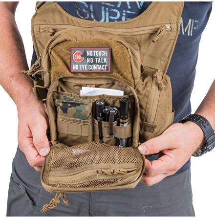 Helikon Tex Edc Side Bag Military Pouch Shoulderbags made of Cordura Coyote 11lt