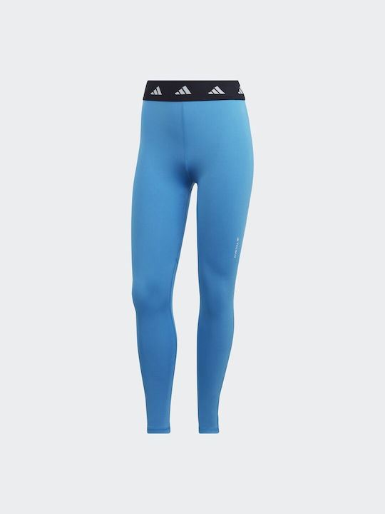 Formare Colanti de femei Cropped Colanti Talie inalta Turcoaz