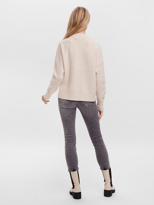 Vero Moda Damen Langarm Pullover Beige