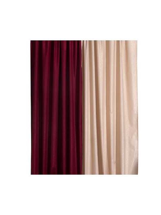 Viopros Viopros Vorhänge Mit Bleistiftfalten Rote 140x270cm