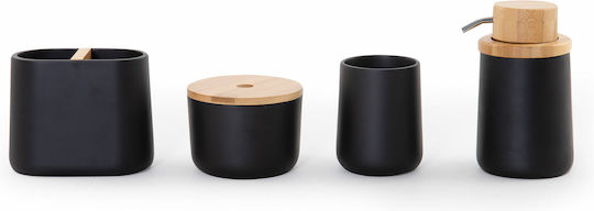 Nef-Nef Homeware Επιτραπέζια Ποτηροθήκη Force Μαύρη Black