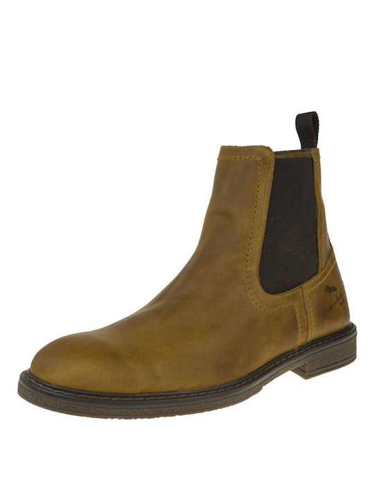 Piele Tabac maro Ghete Chelsea