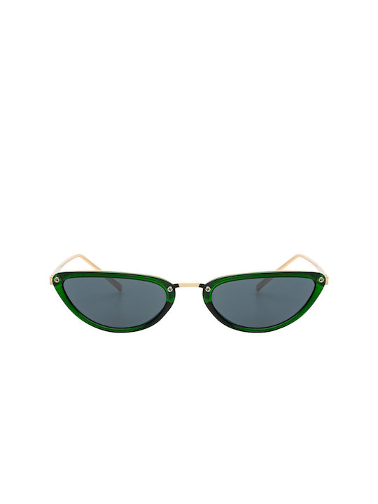 Pero Women's Sunglasses with Verde Frame and Blue Lens 01-2186-Verde-Black