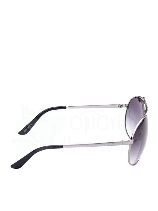 Guess Women's Sunglasses with Brown Tartaruga Metallic Frame and Grey Gradient Lenses GU5208 08B
