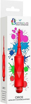 Shots Circe Vibrator With Silicone Sleeve 15cm Red