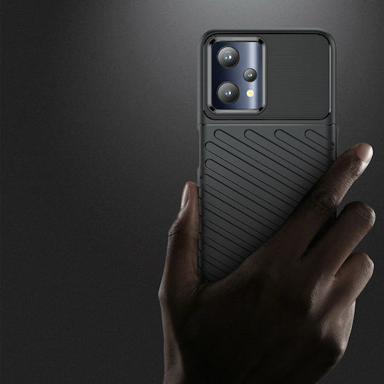Hurtel Thunder Back Cover Σιλικόνης Μαύρο (Realme 9 5G / 9 Pro)