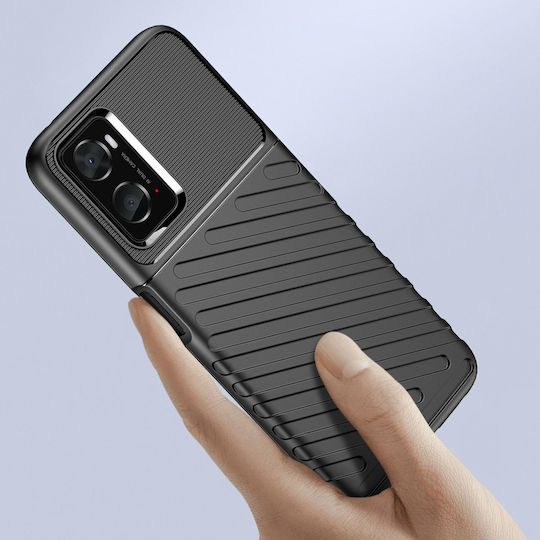 Hurtel Thunder Back Cover Σιλικόνης Μαύρο (Realme 9i)