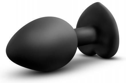 Temptasia Bling Heart Plug Small Anal Plug Klein Black 9.5cm