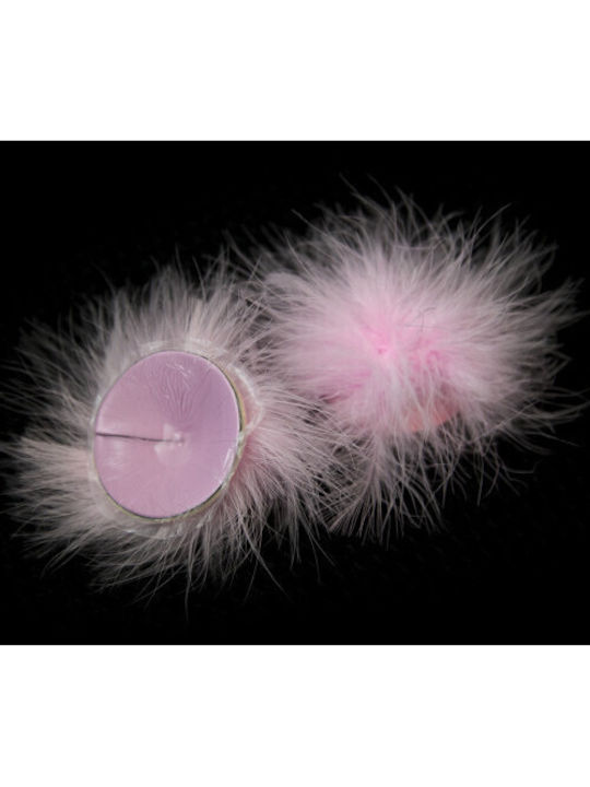 Naughty Toys Feather Round Nipple Covers Ροζ