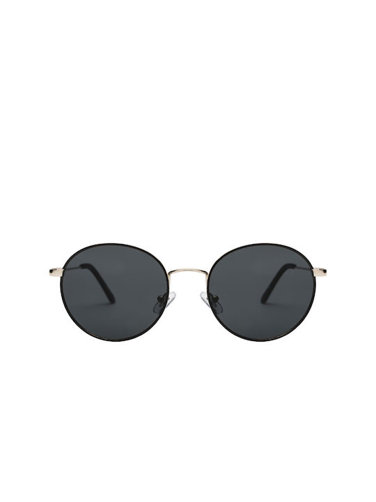 Lusso Ochelari de soare cu Silver Black Din metal Rame și Negru Polarizate Lentilă 05-6126-2