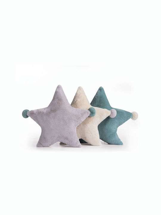 Nef-Nef Homeware Pernă decorativă pentru copii Baby Star Gri 031798 L45xH45buc