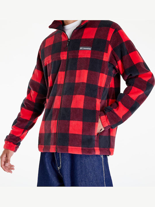 Steens Mountain Men's Fleece Cardigan Red