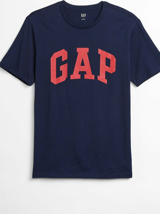 GAP Logo Men's T-Shirt with Logo Navy Blue