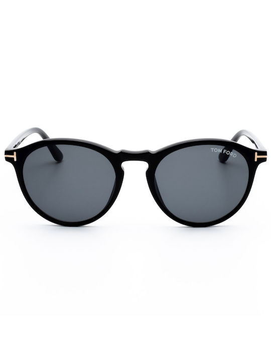 Tom Ford Sunglasses with Black Plastic Frame and Black Lens FT0904/S 01A