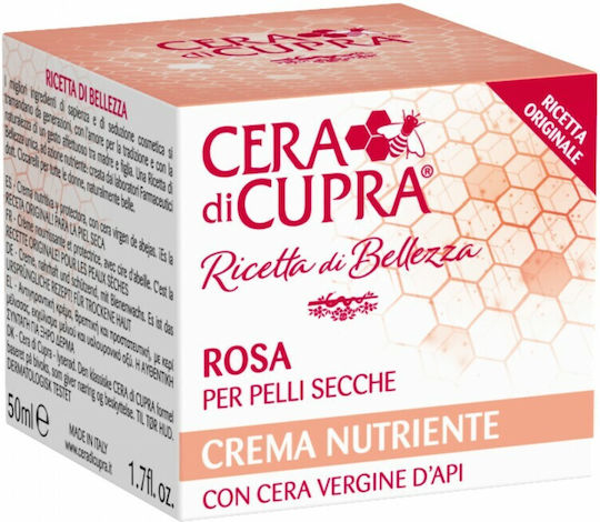Cera di Cupra Cremă Hidratare Hrănitoare Rosa Pentru Față Cu Acid Hialuronic 50ml