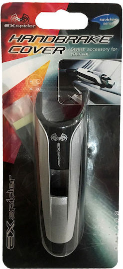 Εxspider Car Handbrake Lever Decorative Handbrake Cover Black/Silver in Black Color 0002070