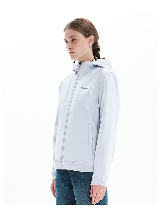 Damen Softshell Jacke Eisweiß